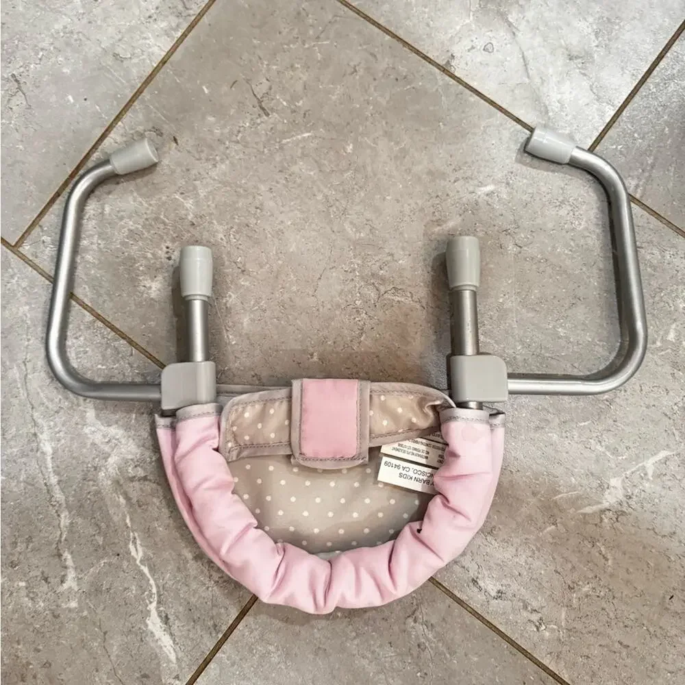 Pottery Barn Kids Pink and Gray Doll Counter Chair